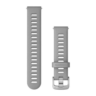 Smartwatch Pulseira Garmin Quick Release 18mm Cinza Clara Silicone