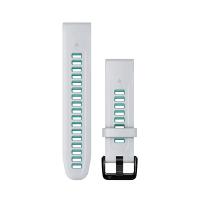 Smartwatch Pulseira Garmin QuickFit 20 para Fenix 6S / 7S / EpixPro42mm / Instinct 2S Branco com Azul Silicone - 1