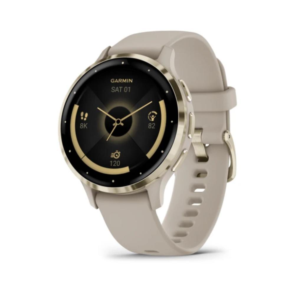 Smartwatch Relógio Garmin Venu 3S Cinza com dourado 41mm - 1