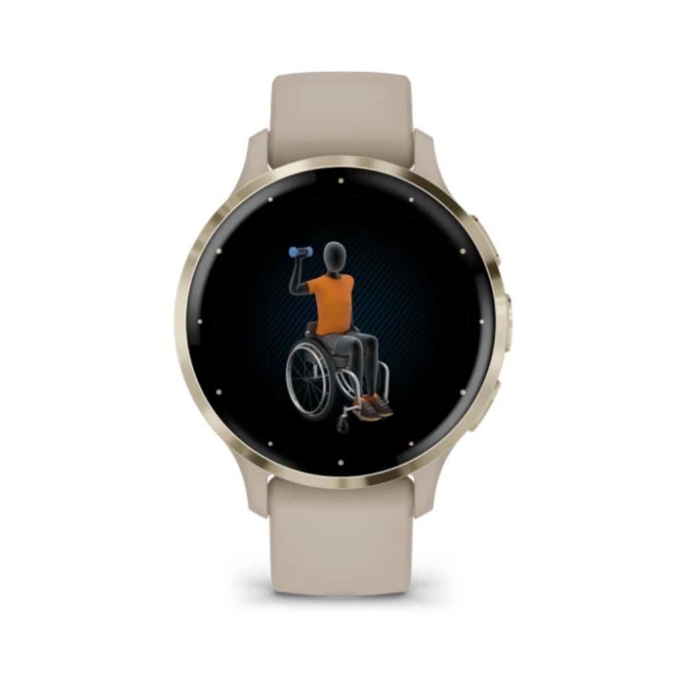 Smartwatch Relógio Garmin Venu 3S Cinza com dourado 41mm - 6