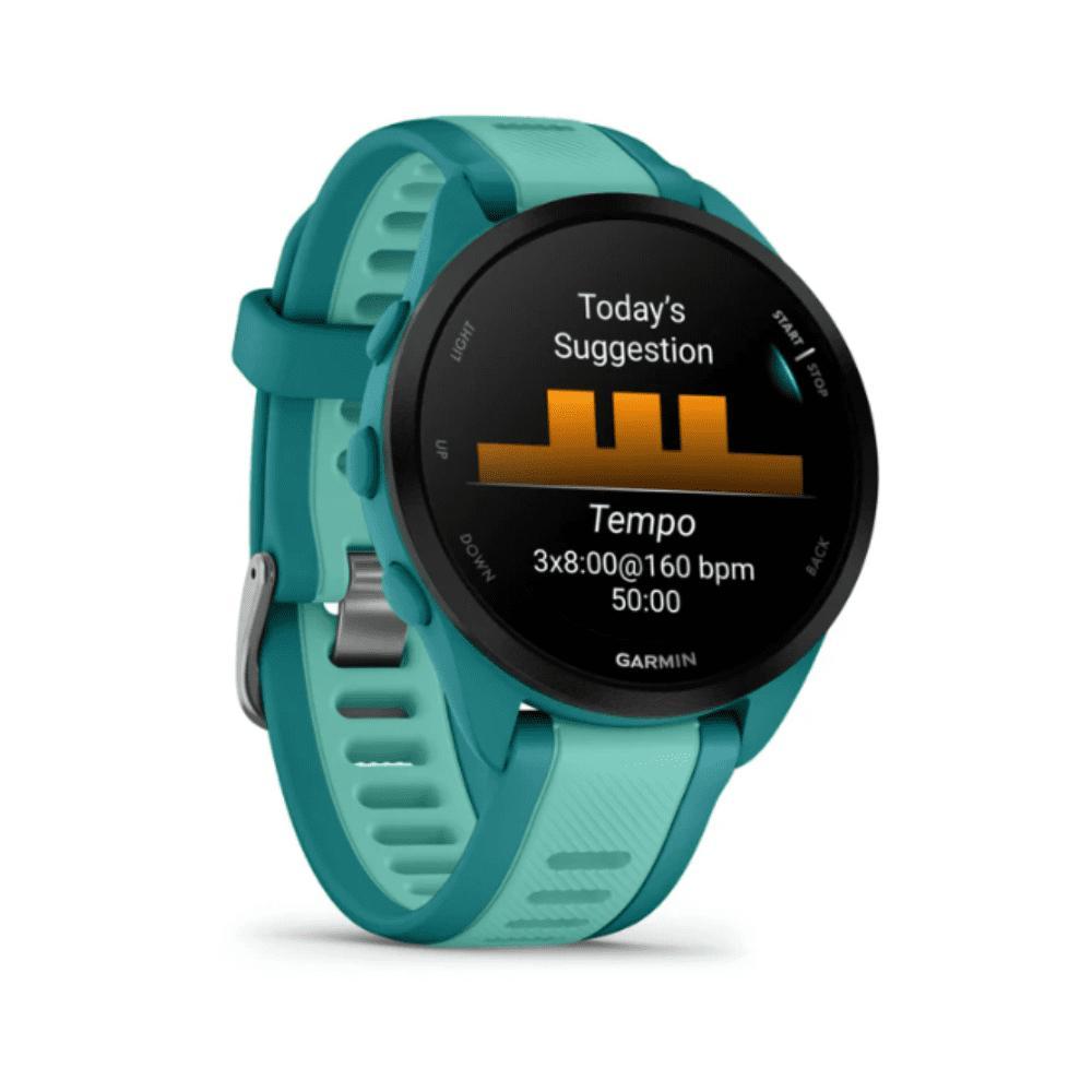 Smartwatch Relógio Garmin Forerunner 165 Music Turquesa/Azul WW com Monitor Cardíaco de Pulso e GPS 43mm - 3