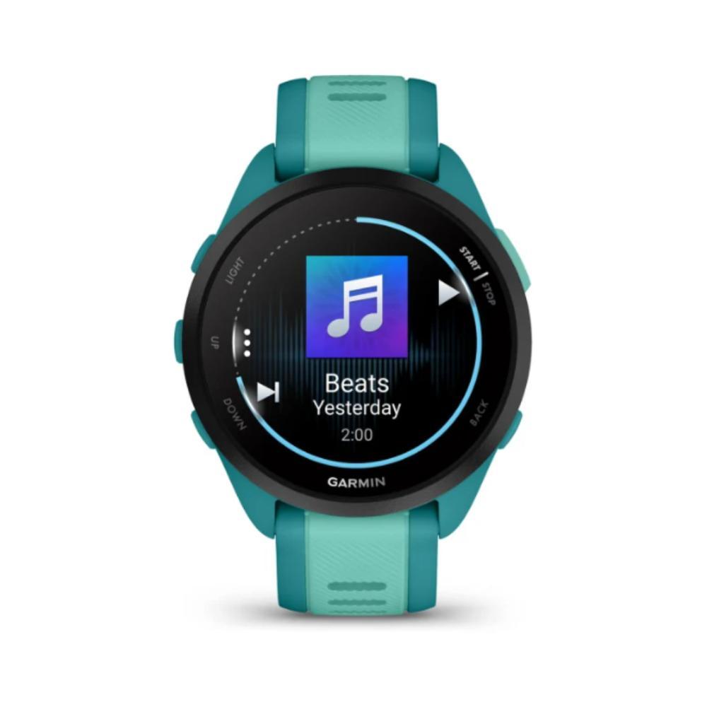 Smartwatch Relógio Garmin Forerunner 165 Music Turquesa/Azul WW com Monitor Cardíaco de Pulso e GPS 43mm - 4