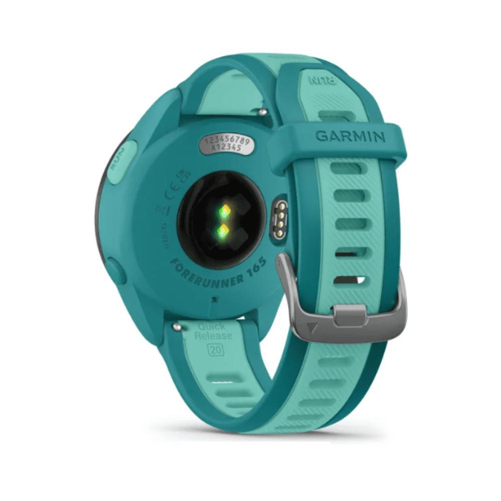 Smartwatch Relógio Garmin Forerunner 165 Music Turquesa/Azul WW com Monitor Cardíaco de Pulso e GPS 43mm - 6