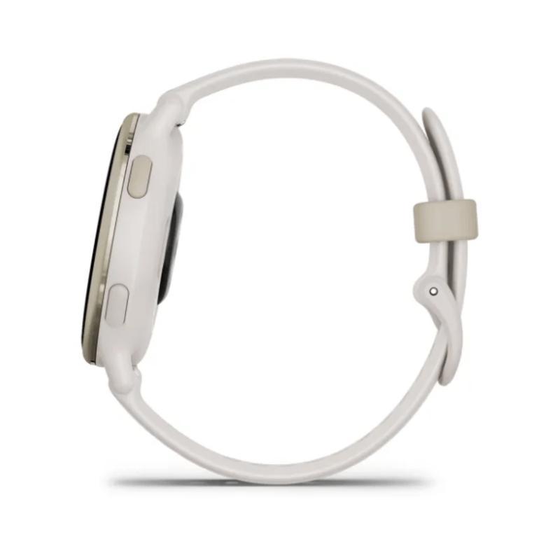 Relógio Garmin Vivoactive 5 Dourado com pulseira de silicone Marfim com Monitor Cardíaco de Pulso com GPS 42mm - 8