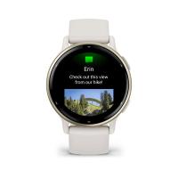 Relógio Garmin Vivoactive 5 Dourado com pulseira de silicone Marfim com Monitor Cardíaco de Pulso com GPS 42mm - 2