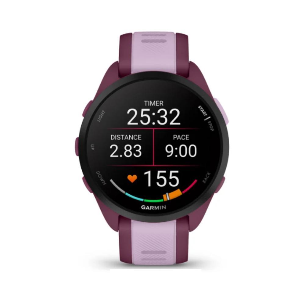 Relógio Garmin Forerunner 165 Music Cereja/ Lilás WW com Monitor Cardíaco de Pulso e GPS 43mm - 2