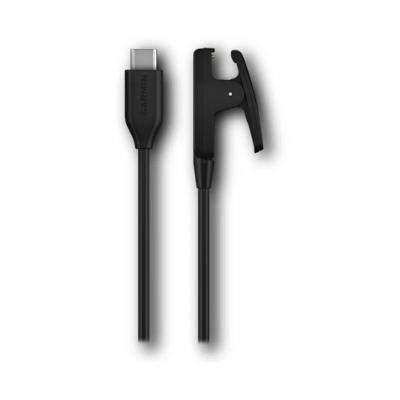Cabo p/ Carregamento Garmin USB-C Clipe FR 30/35/230/235/630/645/735 XT/vivomove HR/Lily Preto