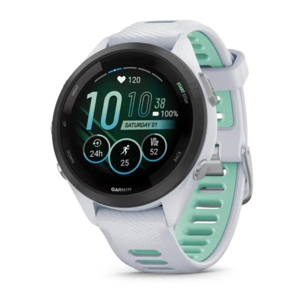 Smartwatch Relógio Garmin Forerunner 265S Music Branco EU/PAC com Monitor Cardíaco de Pulso e GPS 42mm - 1