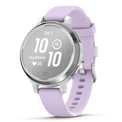 Smartwatch Monitor Cardíaco de Pulso com GPS Garmin Lily 2 Active 38mm (2024)  Prata Pulseira Roxo Jasmim de Silicone