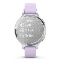 Smartwatch Monitor Cardíaco de Pulso com GPS Garmin Lily 2 Active 38mm (2024)  Prata Pulseira Roxo Jasmim de Silicone - 3