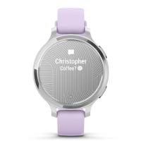 Smartwatch Monitor Cardíaco de Pulso com GPS Garmin Lily 2 Active 38mm (2024)  Prata Pulseira Roxo Jasmim de Silicone