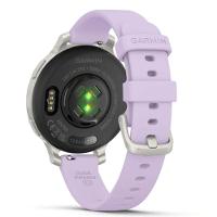 Smartwatch Monitor Cardíaco de Pulso com GPS Garmin Lily 2 Active 38mm (2024)  Prata Pulseira Roxo Jasmim de Silicone - 8