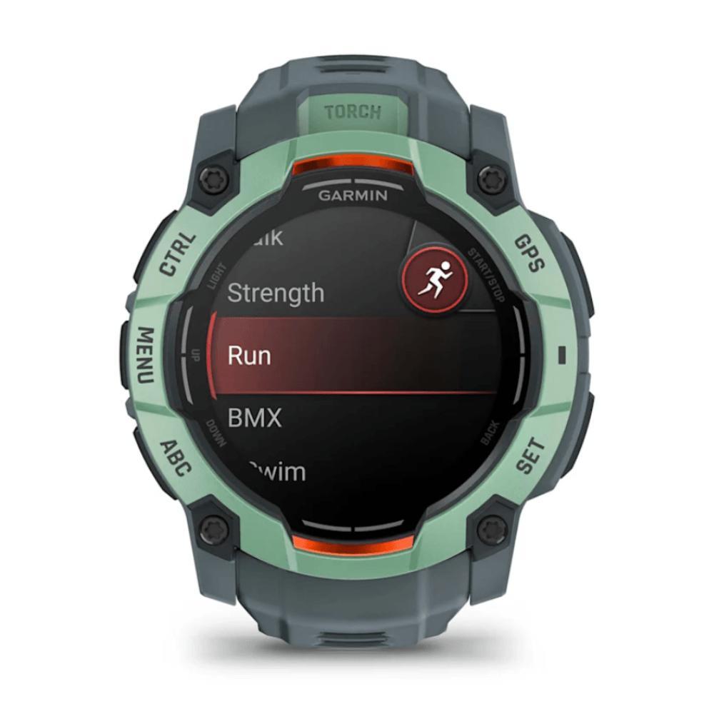 Smartwatch Relógio Garmin Instinct 3 com Monitor Cardíaco de Pulso e GPS 50 mm Amoled, Neo Tropical com pulseira de silicone Cinza Crepúsculo - 2