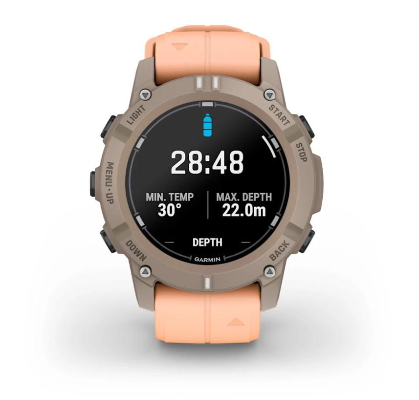 Relógio Monitor Cardíaco de Pulso com GPS Garmin Descent G2 Rosa 45mm - 5