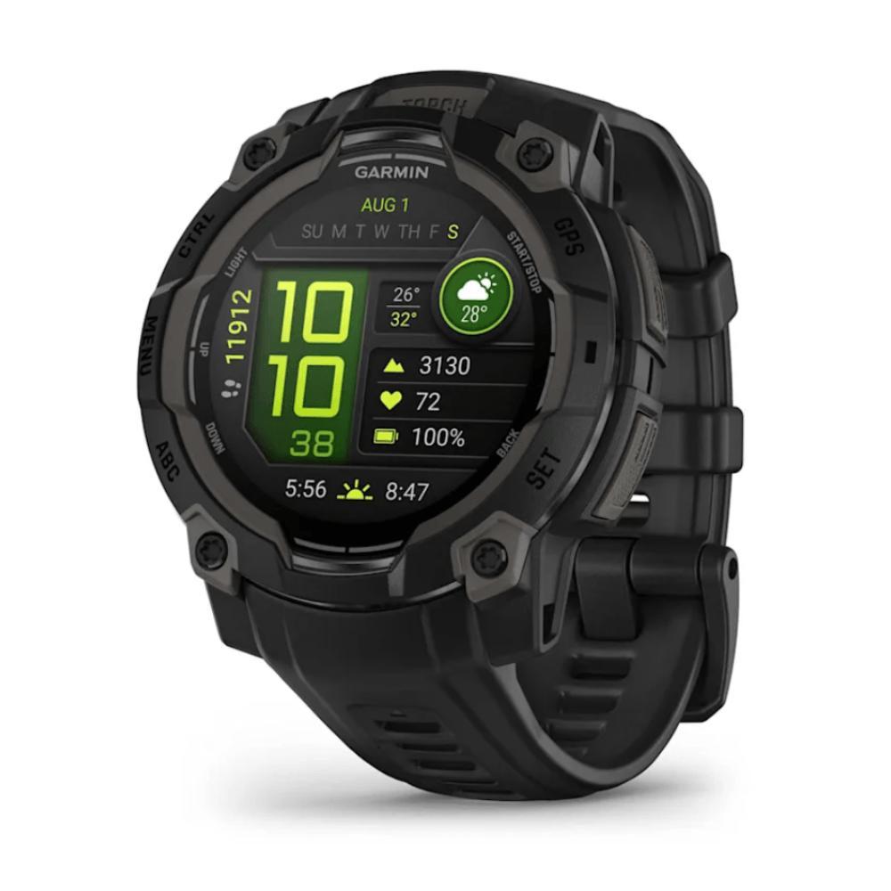 Smartwatch Relógio Garmin Instinct 3 com Monitor Cardíaco de Pulso e GPS 45 mm Amoled, Neo Tropical com pulseira de silicone Neo Tropical - 1
