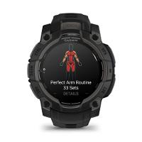 Smartwatch Relógio Garmin Instinct 3 com Monitor Cardíaco de Pulso e GPS 45 mm Amoled, Neo Tropical com pulseira de silicone Neo Tropical