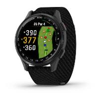 Relógio Garmin Monitor Cardíaco de Pulso com GPS Approach® S50 (2025) Ardósia com pulseira de ComfortFit Nylon preta  43mm - 1