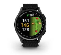 Relógio Garmin Monitor Cardíaco de Pulso com GPS Approach® S50 (2025) Ardósia com pulseira de ComfortFit Nylon preta  43mm - 5