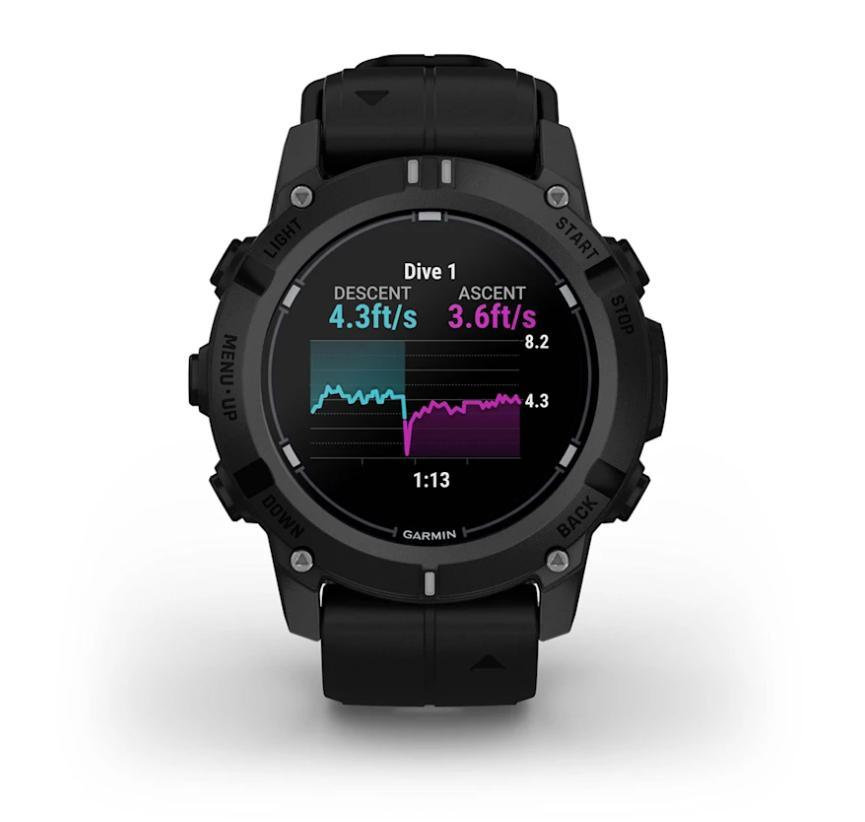 Relógio Monitor Cardíaco de Pulso com GPS Garmin Descent G2 Preto 46mm - 3