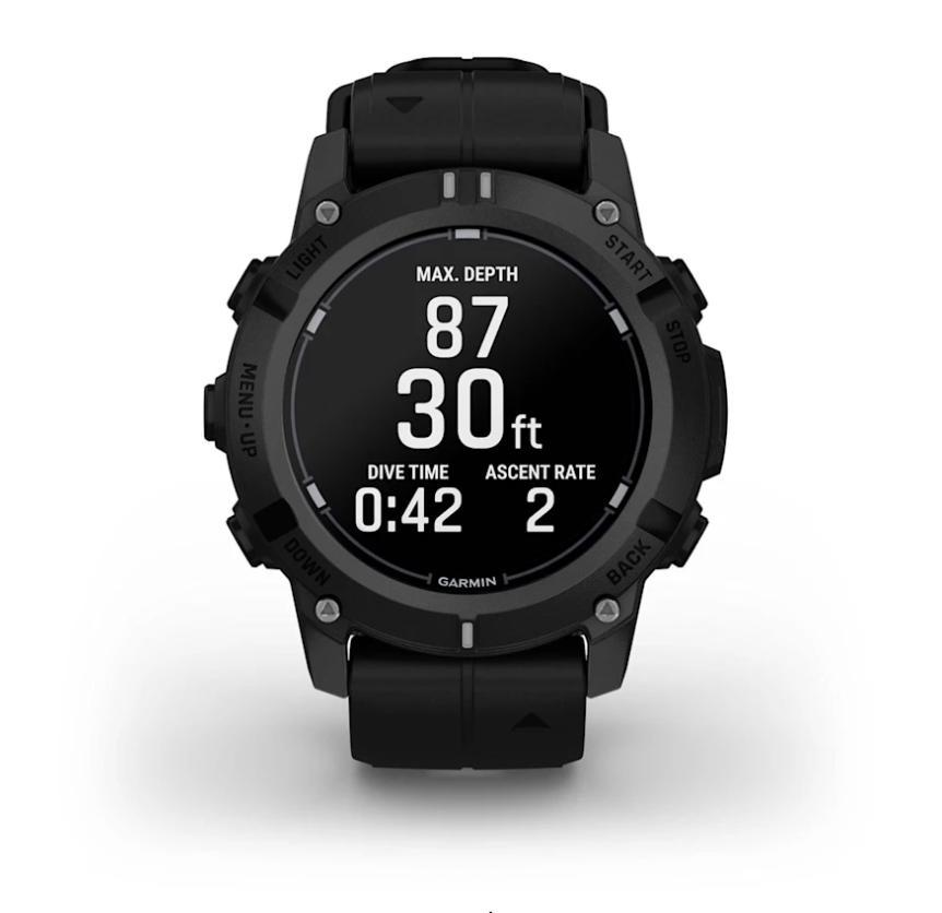 Relógio Monitor Cardíaco de Pulso com GPS Garmin Descent G2 Preto 46mm - 4