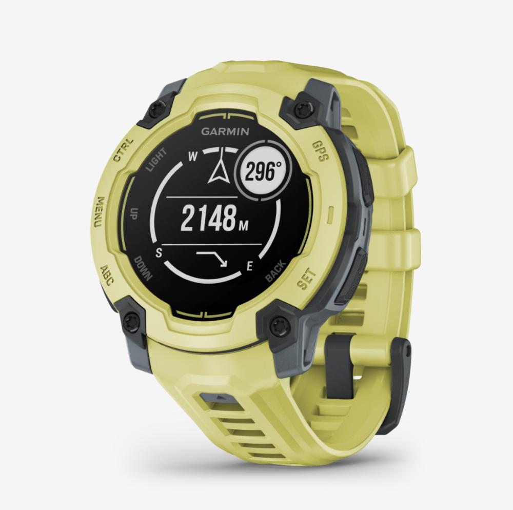 Smartwatch Relógio Garmin Instinct E com Monitor Cardíaco de Pulso e GPS 45 mm Verde com pulseira de silicone Cinza Crepúsculo - 1