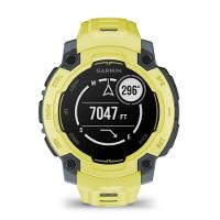 Smartwatch Relógio Garmin Instinct E com Monitor Cardíaco de Pulso e GPS 45 mm Verde com pulseira de silicone Cinza Crepúsculo
