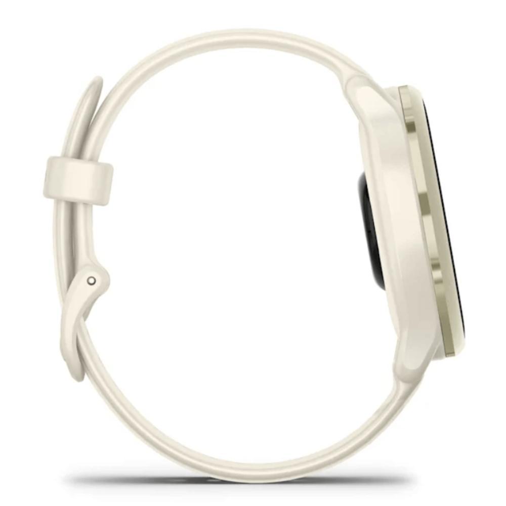 Smartwatch Relógio Garmin Vívoactive 6 com Monitor Cardíaco de Pulso e GPS Lunar Gold 42mm - 6