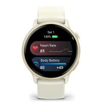 Smartwatch Relógio Garmin Vívoactive 6 com Monitor Cardíaco de Pulso e GPS Lunar Gold 42mm - 5