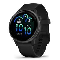 Smartwatch Relógio Garmin Vívoactive 6 Monitor Cardíaco de Pulso com GPS Preto 42mm - 1