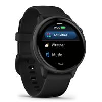 Smartwatch Relógio Garmin Vívoactive 6 Monitor Cardíaco de Pulso com GPS Preto 42mm - 3