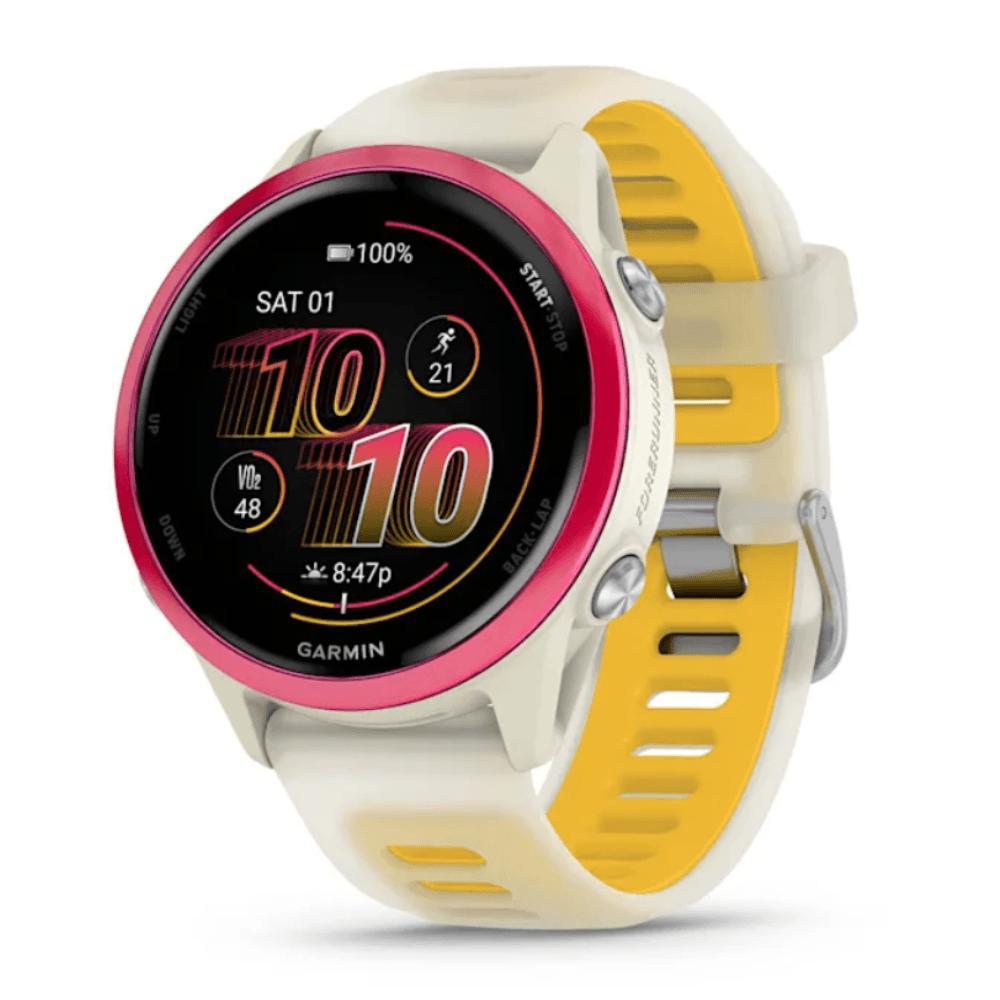 Smartwatch Relógio Garmin Forerunner 570 com Monitor Cardíaco de Pulso e GPS Framboesa 42mm - 1