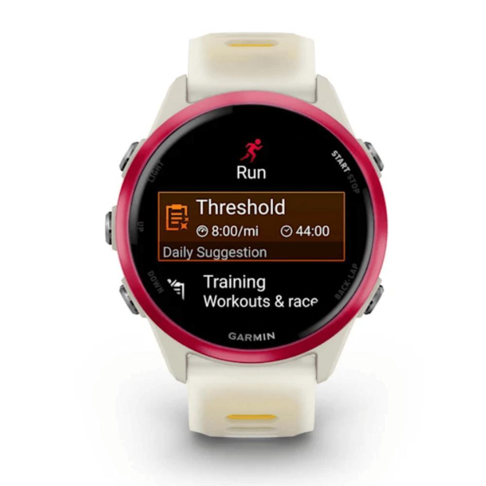 Smartwatch Relógio Garmin Forerunner 570 com Monitor Cardíaco de Pulso e GPS Framboesa 42mm - 2