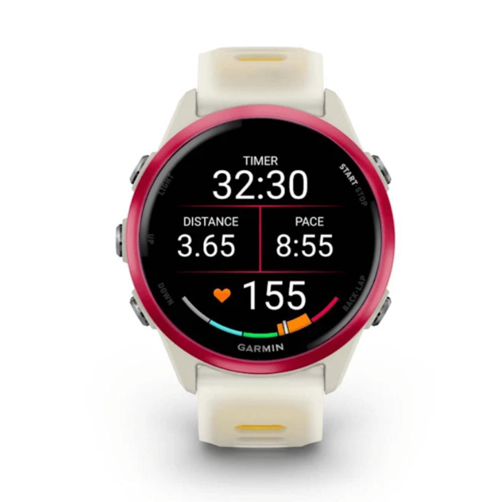 Smartwatch Relógio Garmin Forerunner 570 com Monitor Cardíaco de Pulso e GPS Framboesa 42mm - 5