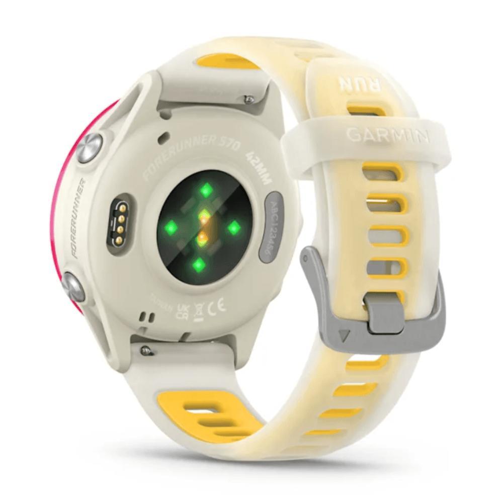 Smartwatch Relógio Garmin Forerunner 570 com Monitor Cardíaco de Pulso e GPS Framboesa 42mm - 7