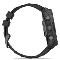Smartwatch Relógio Garmin Fenix 8X Safira Carbon Gray DLC Titânio com Pulseira de Silicone Preta com Cinza 51mm - 10