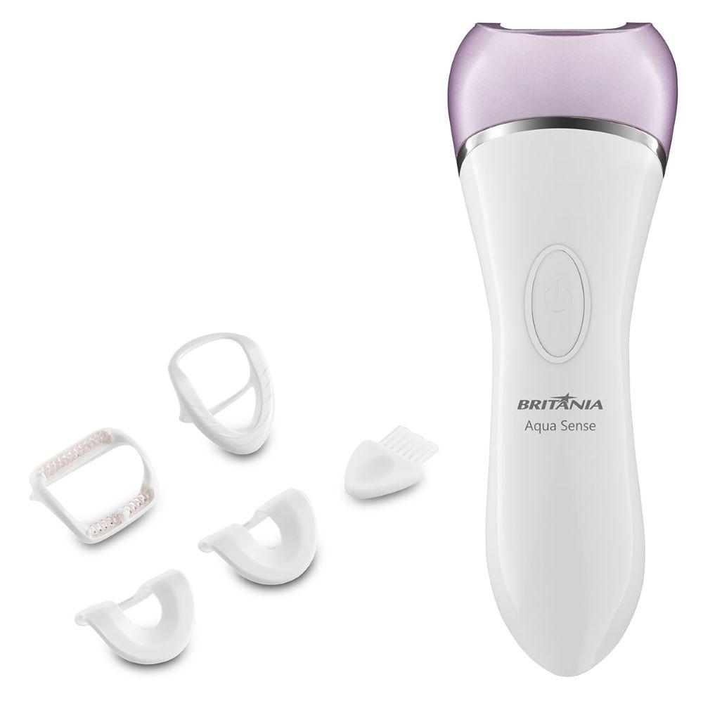 Depilador de Pelos BDP02RX AQUA SENSE Britânia Com 5 Acessórios Resistene Água Bivolt - 3