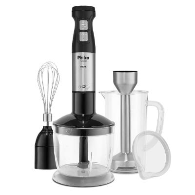 Mixer PMX2000 800W 127V 3 em 1 Philco Preto Processador Com Jarra Copo e Batedor de Claras
