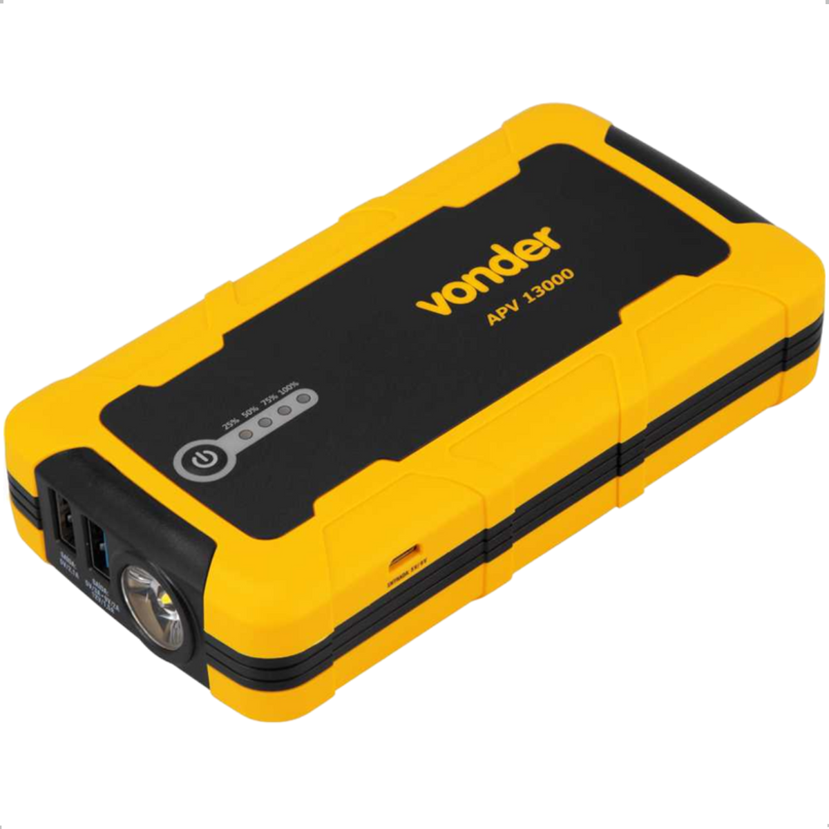 Auxiliar de Partida Portátil Vonder 13000mAh com USB e Lanterna LED - 9