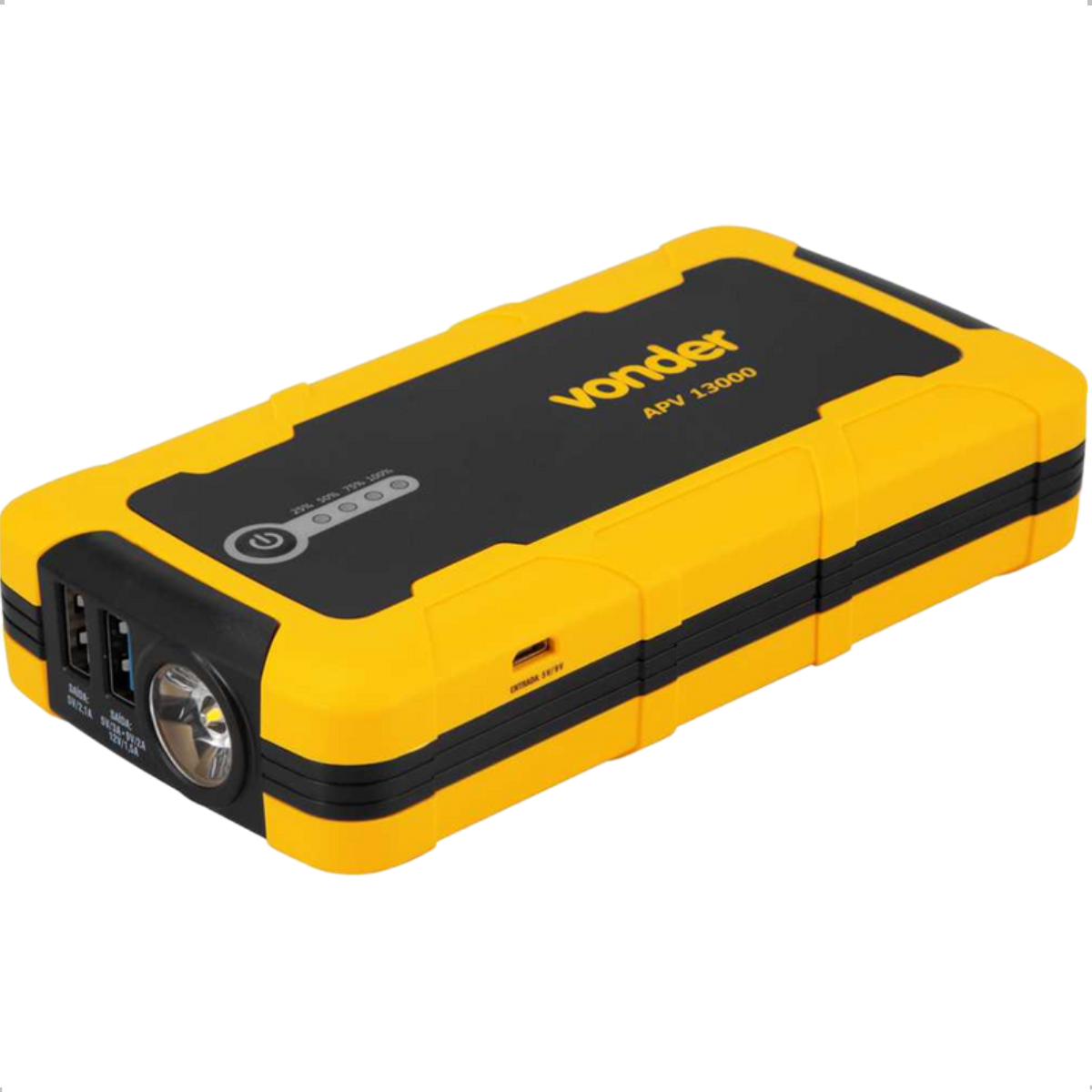 Auxiliar de Partida Portátil Vonder 13000mAh com USB e Lanterna LED - 10