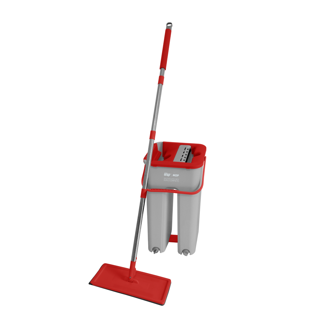 MOP Multiuso WAP Duplo Compacto Limpeza Rápida para Todos os Pisos, Pano de Microfibra - 5