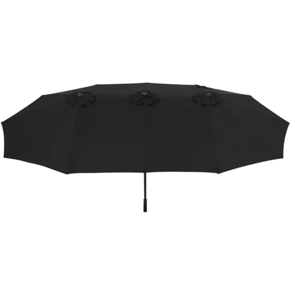 Ombrellone Retangular Oversize 4,50m x 2,65m Preto Bel Alumínio Central Manivela FPS 60 Quiosque - 4