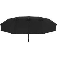 Ombrellone Retangular Oversize 4,50m x 2,65m Preto Bel Alumínio Central Manivela FPS 60 Quiosque