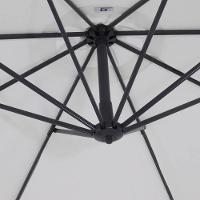 Ombrellone Suspenso Búzios Giratório 3,00m Branco com Base Bel Lazer - 5