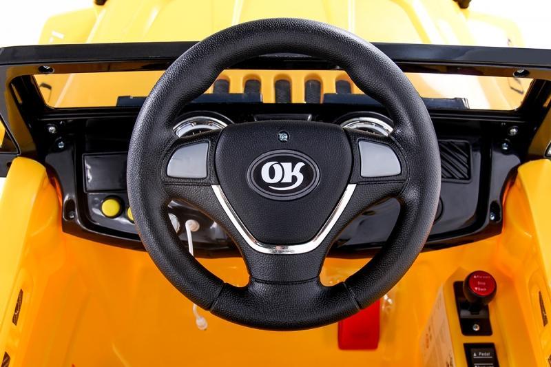 Jipe elétrico TRILHA 12v infantil Amarelo Bel Lazer - 4