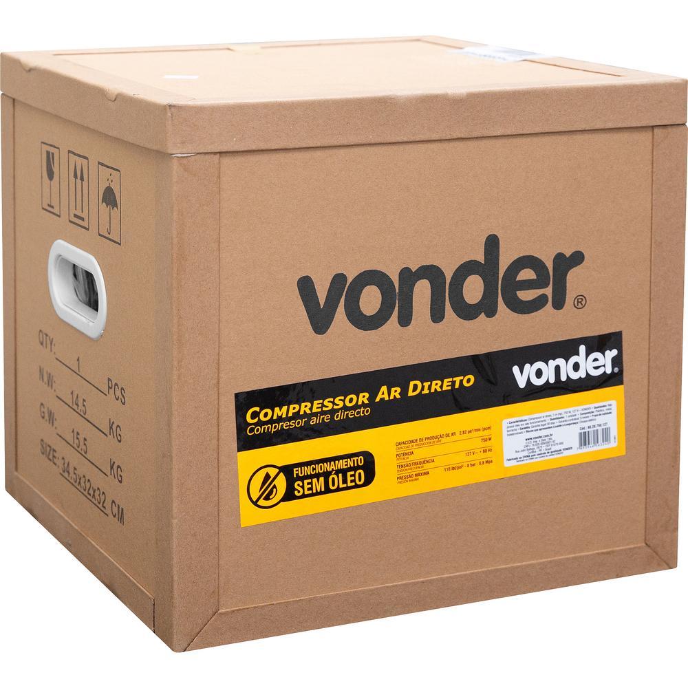 Compressor de Ar Direto 1 Cv (Hp) 750 W 127V~ - Vonder - 3