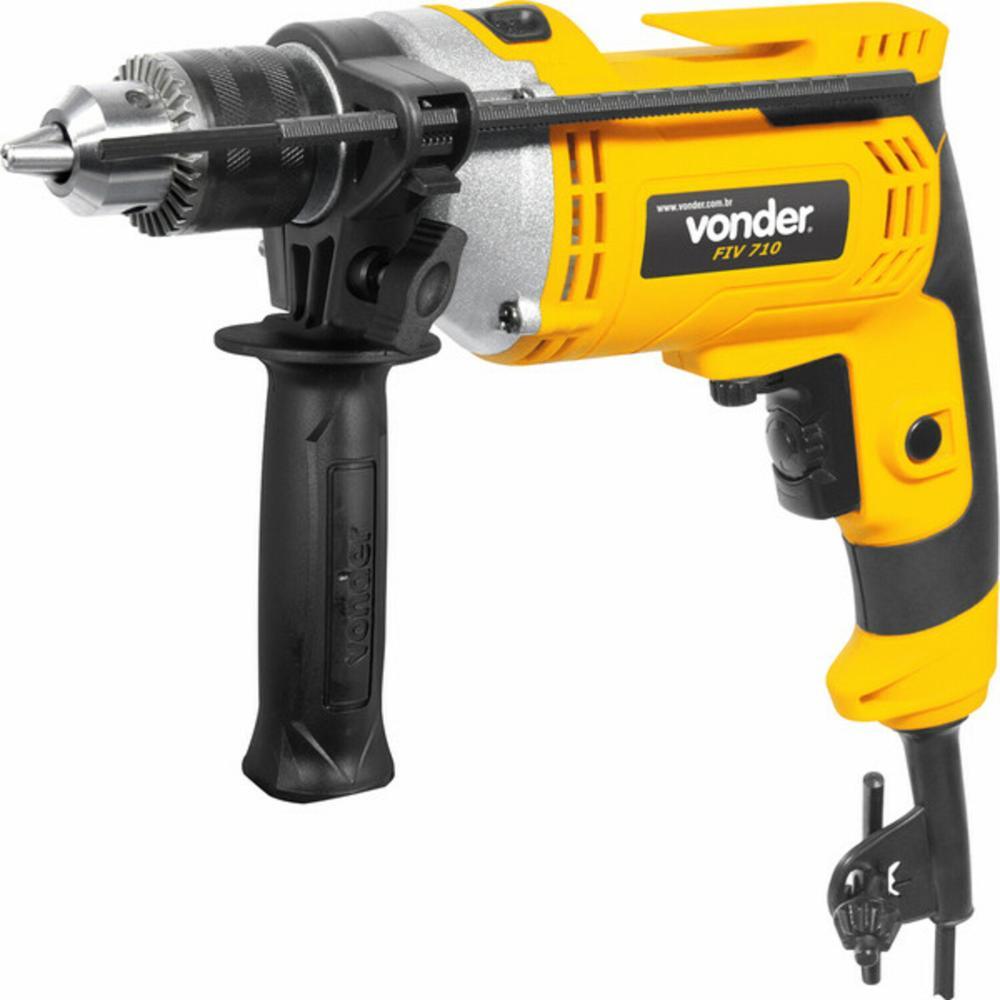 Furadeira de Impacto 1/2" Kit c/ 9 brocas 127V FIV709 Vonder - 1