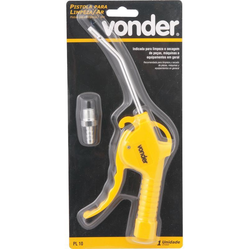 Pistola De Limpeza Ar Plástico Bico Longo Com Gatilho Pl10 - - 4