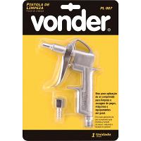 Pistola De Limpeza Ar Alumínio Bico Curto Com Gatinho Vd-7 - - 2