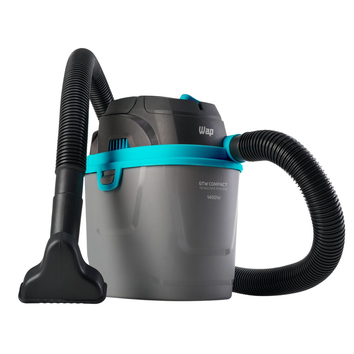 Aspirador de Pó e Água Portátil 1400W 150 mbar 5,5 litros Pequeno e Potente com Soprador WAP GTW COMPACT 127V - 1