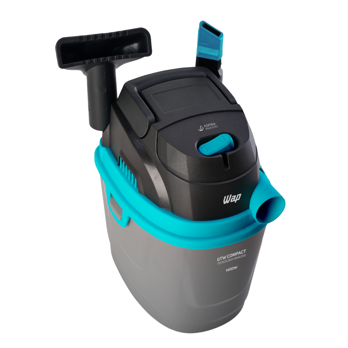 Aspirador de Pó e Água Portátil 1400W 150 mbar 5,5 litros Pequeno e Potente com Soprador WAP GTW COMPACT 127V - 7